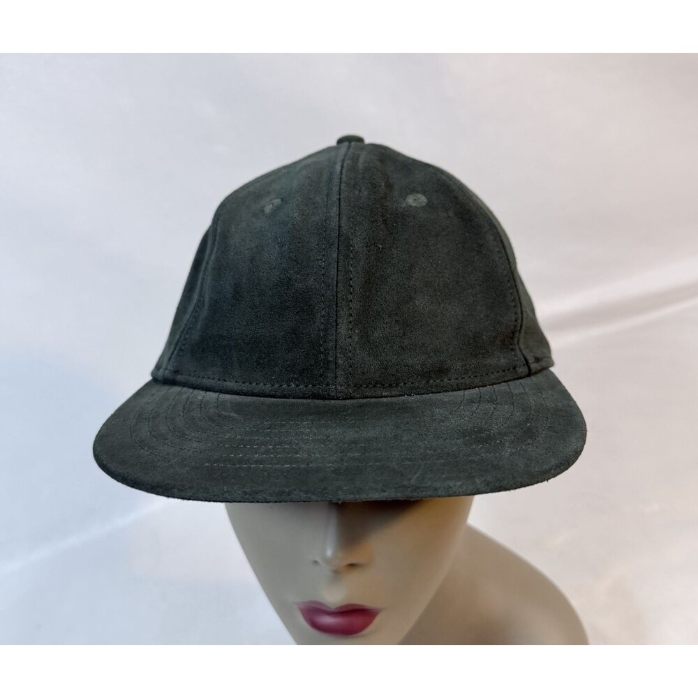 J Crew Dark Green Suede Baseball Cap